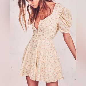 Loveshackfancy Cora dress in Daffodil, size XS